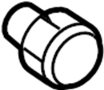 View Wheel Lug Nut (Front, Rear) Full-Sized Product Image