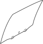 Image of Door Glass (Right, Rear) image for your 2019 Nissan Sentra XE (INCLUDE SE )  