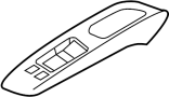 Image of Door Switch Trim Panel (Left, Front) image for your 2015 Nissan Versa Note   