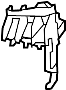 Image of Headlight Housing Bracket (Left). A component to which the. image for your 2011 Nissan Rogue   