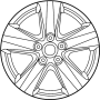 Image of Wheel Aluminum. Wheel Road AL. image for your 2013 INFINITI Q40   