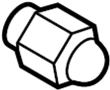 View Wheel Lug Nut (Front, Rear) Full-Sized Product Image