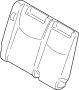Image of Seat Back Cushion Cover (Right, Rear) image for your 2016 Nissan Quest   
