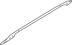 Image of Roof Luggage Carrier Side Rail (Left) image for your 2014 Nissan Quest S  