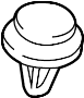 Image of Clip Trunk Lid. image for your 2008 INFINITI M35  SEDAN SPORT ADVANCED TECH 