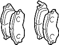 Image of Disc Brake Pad Set (Front). A set of disc brake pads. image for your 1996 INFINITI