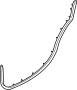 View Door Seal (Left, Rear) Full-Sized Product Image 1 of 2