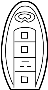 Image of Keyless Entry Transmitter image for your 1996 INFINITI