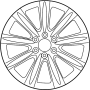 Image of Wheel Aluminum. Wheel Road AL. image for your 2014 INFINITI QX50   