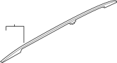 Image of Roof Luggage Carrier Side Rail (Right) image for your INFINITI