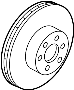 View Disc Brake Rotor (Rear) Full-Sized Product Image