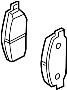 Image of Disc Brake Pad Set (Rear). A set of disc brake pads. image for your 2006 INFINITI M35   