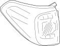 Image of Tail Light Lens (Right, Rear) image for your INFINITI