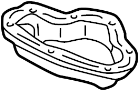 Image of Engine Oil Pan. A pan, which is attached. image for your 2010 INFINITI G37X   