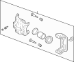 View Caliper, with O Pads OR SHIMS. Service File C.  (Left, Front) Full-Sized Product Image