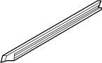 Image of Door Window Belt Weatherstrip (Left, Rear) image for your 2004 INFINITI G35  SEDAN TRACK(LEATHER) 