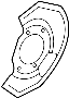 Image of Brake Dust Shield image for your 2004 INFINITI G35  SEDAN TRACK(LEATHER) 