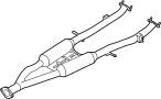 Image of Exhaust Pipe image for your 2021 INFINITI QX50   