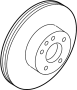 View Disc Brake Rotor (Rear) Full-Sized Product Image 1 of 2