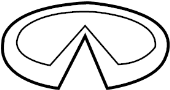 Image of Emblem Radiator Grille. Emblem Trunk Lid. image for your 2012 INFINITI Q40   