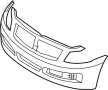 Image of Bumper Cover (Front) image for your 2003 INFINITI QX4   