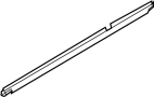 Image of Door Window Belt Weatherstrip (Left, Rear) image for your 2008 INFINITI Q40   