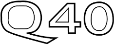 Image of Deck Lid Emblem image for your 2010 INFINITI Q40   