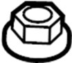 View Cable Control. Cushion. Device TRA. Nut Flange, Hex. Trim and Pad.  Full-Sized Product Image