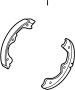 Image of Parking Brake Shoe image for your 2012 INFINITI FX35   