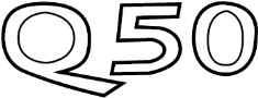 Image of Deck Lid Emblem image for your 2012 INFINITI Q40   