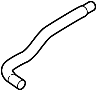 Image of Radiator Coolant Hose image for your 2021 INFINITI Q60 3.0L V6 AT 2WD TT COUPE BASE 