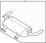 Image of Muffler Exhaust, Main. image for your 2021 INFINITI Q60  COUPE BASE 