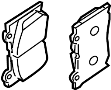 View Brake Pad Set. Pad Kit Disc Brake.  (Front) Full-Sized Product Image