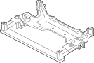 View Suspension Subframe Crossmember (Front) Full-Sized Product Image