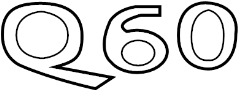 Image of Deck Lid Emblem image for your 2021 INFINITI Q60   