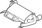 Image of Exhaust Muffler image for your 2010 INFINITI G37X   