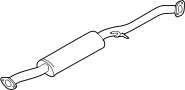 Image of SILENCIADOR PREVIO image for your 2005 INFINITI FX35  3.5L V6 AT 4WD 