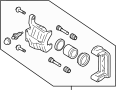 View Caliper, with O Pads OR SHIMS.  (Right, Rear) Full-Sized Product Image
