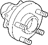 View Wheel Bearing and Hub (Front) Full-Sized Product Image 1 of 10