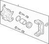 View Caliper, with O Pads OR SHIMS. REMANUFACTURED Caliper F.  (Left, Front) Full-Sized Product Image