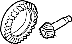 Image of Differential Ring And Pinion image for your 2004 INFINITI FX35 3.5L V6 AT 4WD  