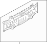 Image of Rear Body Panel (Rear, Lower). Rear Body Panel. image for your 2010 INFINITI M45  SEDAN ADVANCED TECHNOLOGY 