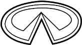 Image of Deck Lid Emblem image for your 1998 INFINITI Q45   