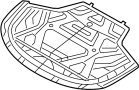 Image of Hood Insulation Pad image for your 1995 INFINITI