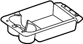 View Box Tray, Seat Armrest.  (Rear) Full-Sized Product Image 1 of 3