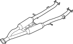 Image of Exhaust Pipe image for your 2024 INFINITI QX50   