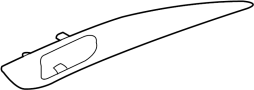 Image of Door Trim Molding (Left, Rear, Upper) image for your 2014 INFINITI M37   