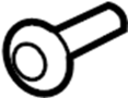 View Fuel Filler Door Screw Full-Sized Product Image