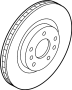Image of Disc Brake Rotor (Front). A single disc brake. image for your 2018 INFINITI QX50   