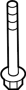 Image of PERNO. Engine Cradle Bolt. image for your 2009 INFINITI QX70   